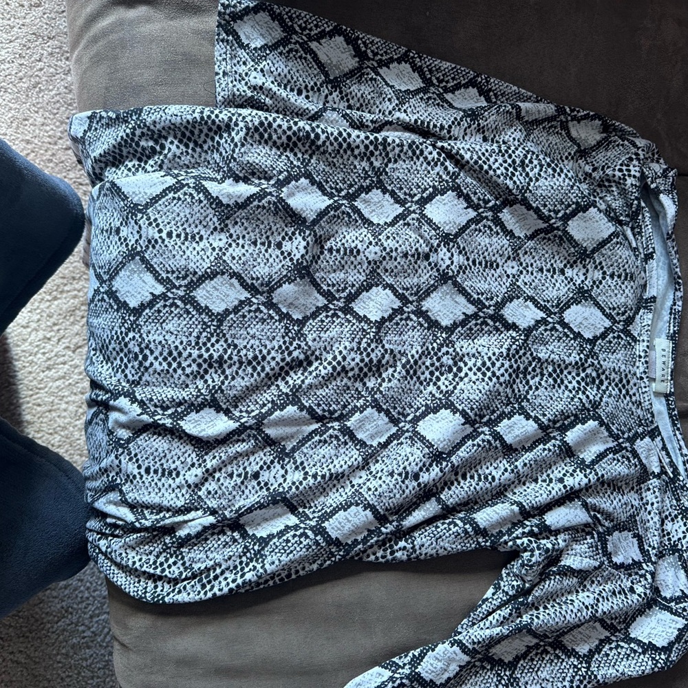 Snakeskin Patterned Dress